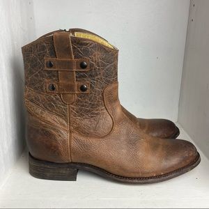 Justin Boots 11 B MSL105 Women’s Western Fashion Boots Cowgirl Brown Leather